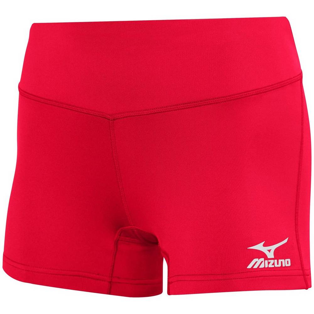Damske Šortky Mizuno Victory 3.5" Inseam Volejbalove Červené Vypredaj TZNO87290